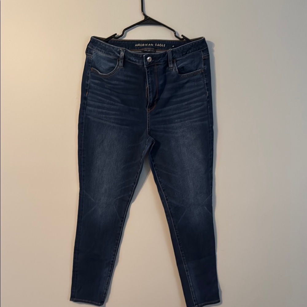 American Eagle Outfitters Women's Dark Blue Jeans